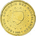 Holandia, 20 Euro Cent, 2010, Utrecht, MS(65-70), Mosiądz, KM:269