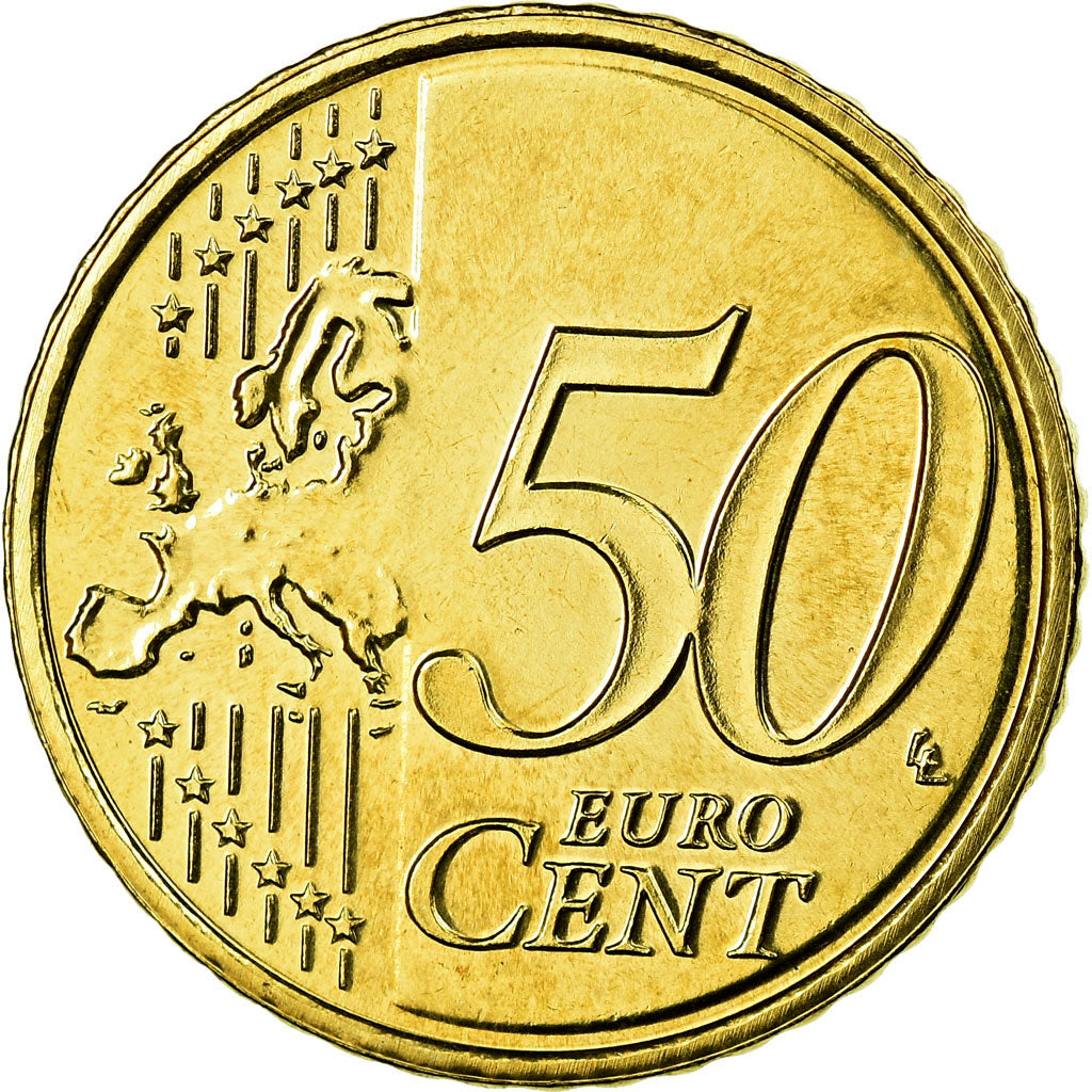 Netherlands, 50 Euro Cent, 2010, MS(65-70), Brass, KM:270