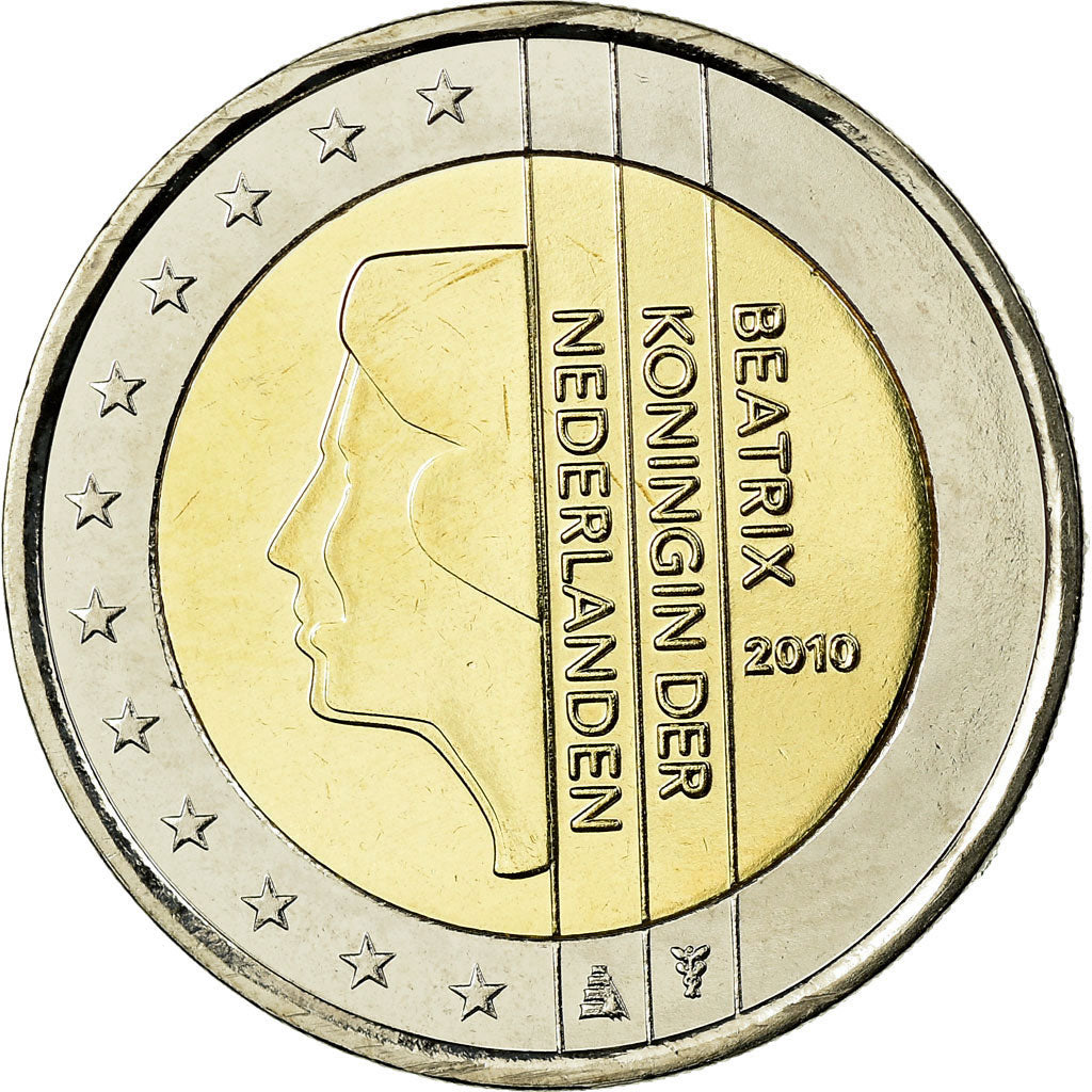 Netherlands, 2 Euro, 2010, MS(65-70), Bi-Metallic, KM:272