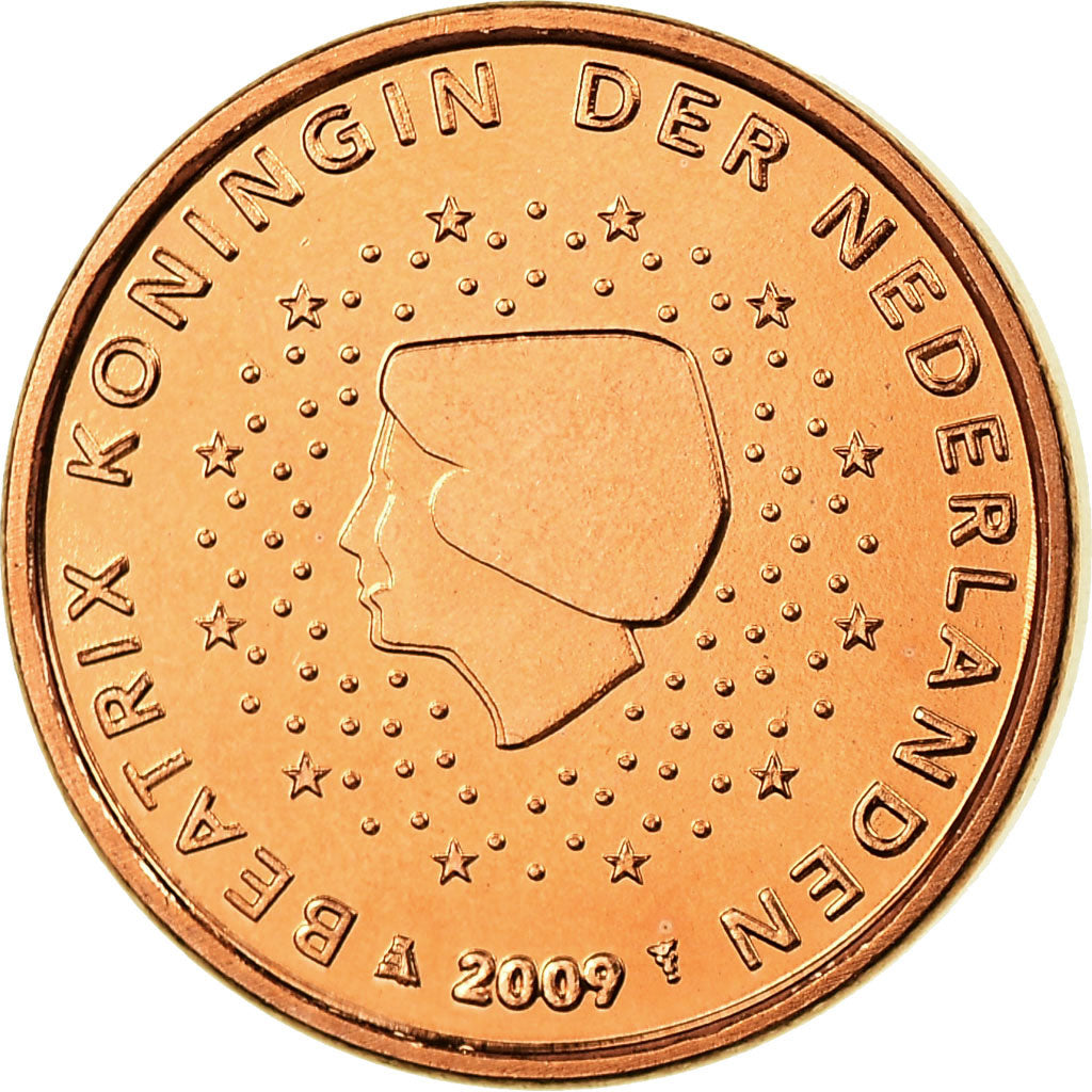 Netherlands, Euro Cent, 2009, MS(65-70), Copper Plated Steel, KM:234