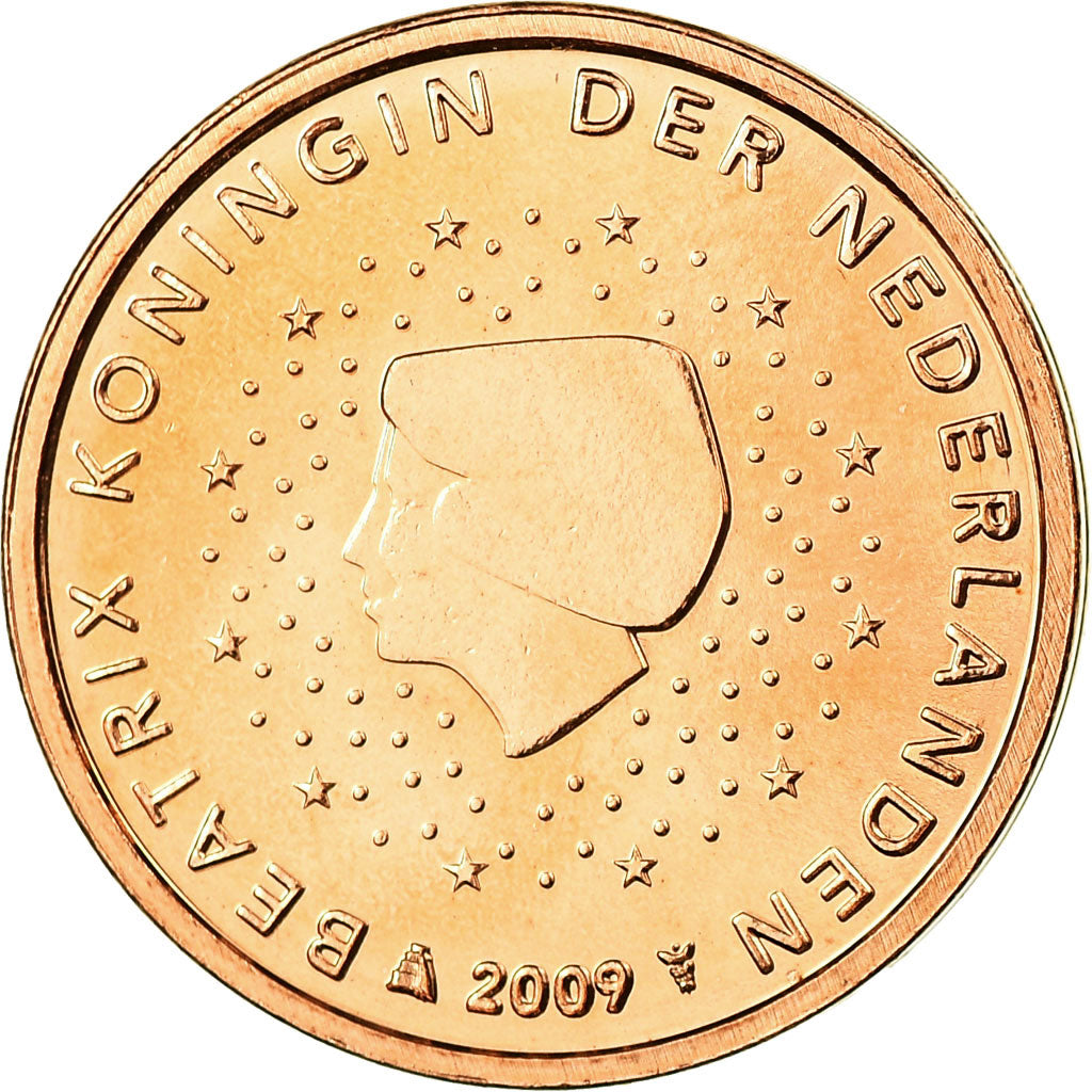 Paesi Bassi, 2 Euro Cent, 2009, FDC, Acciaio placcato rame, KM:235