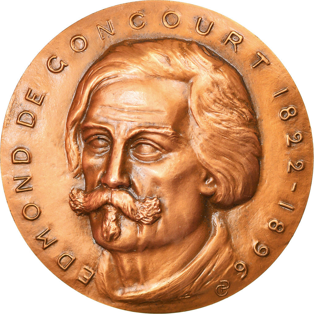 France, Médaille, Edmond de Goncourt, Nancy, Arts & Culture, 1981, SPL, Bronze