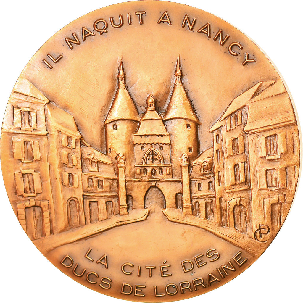 France, Médaille, Edmond de Goncourt, Nancy, Arts & Culture, 1981, SPL, Bronze