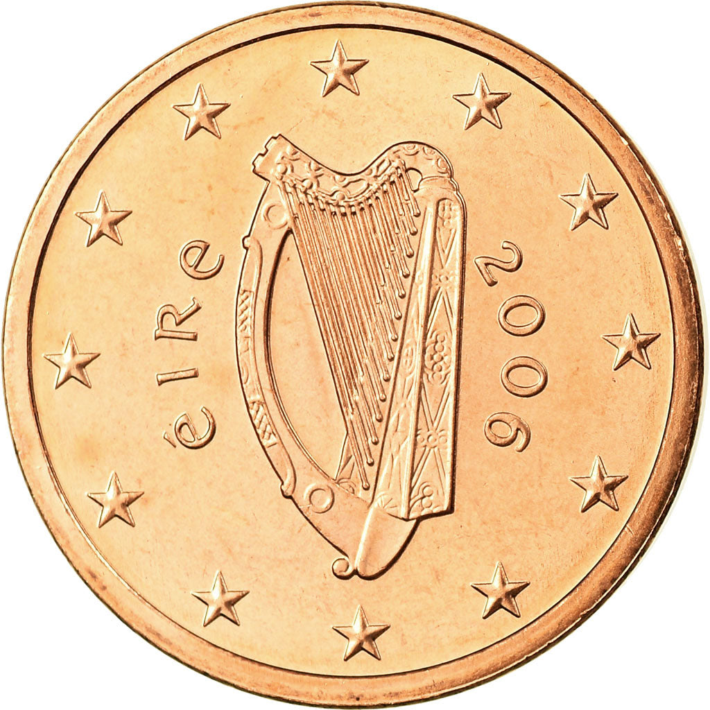 IRELAND REPUBLIC, 5 Euro Cent, 2006, FDC, Copper Plated Steel, KM:34
