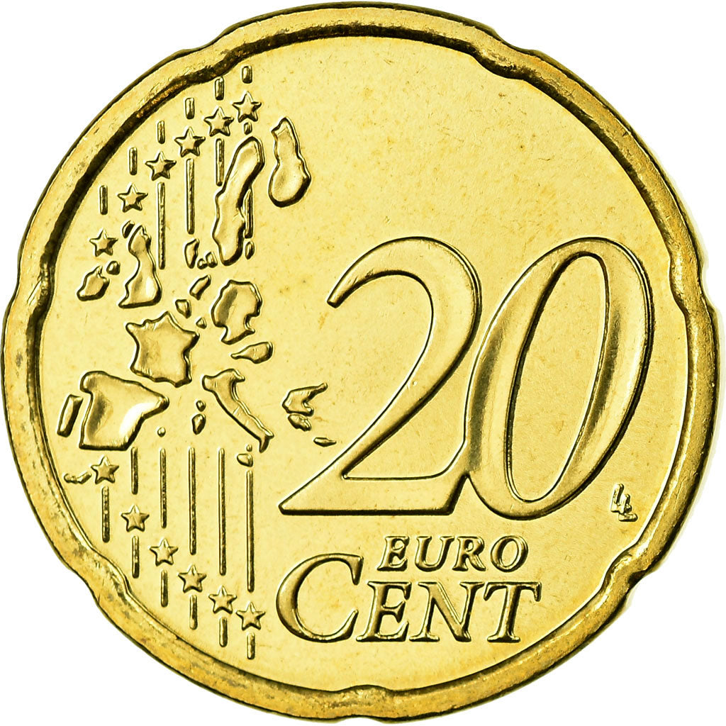 REPÚBLICA DE IRLANDA, 20 Euro Cent, 2006, FDC, Latón, KM:36