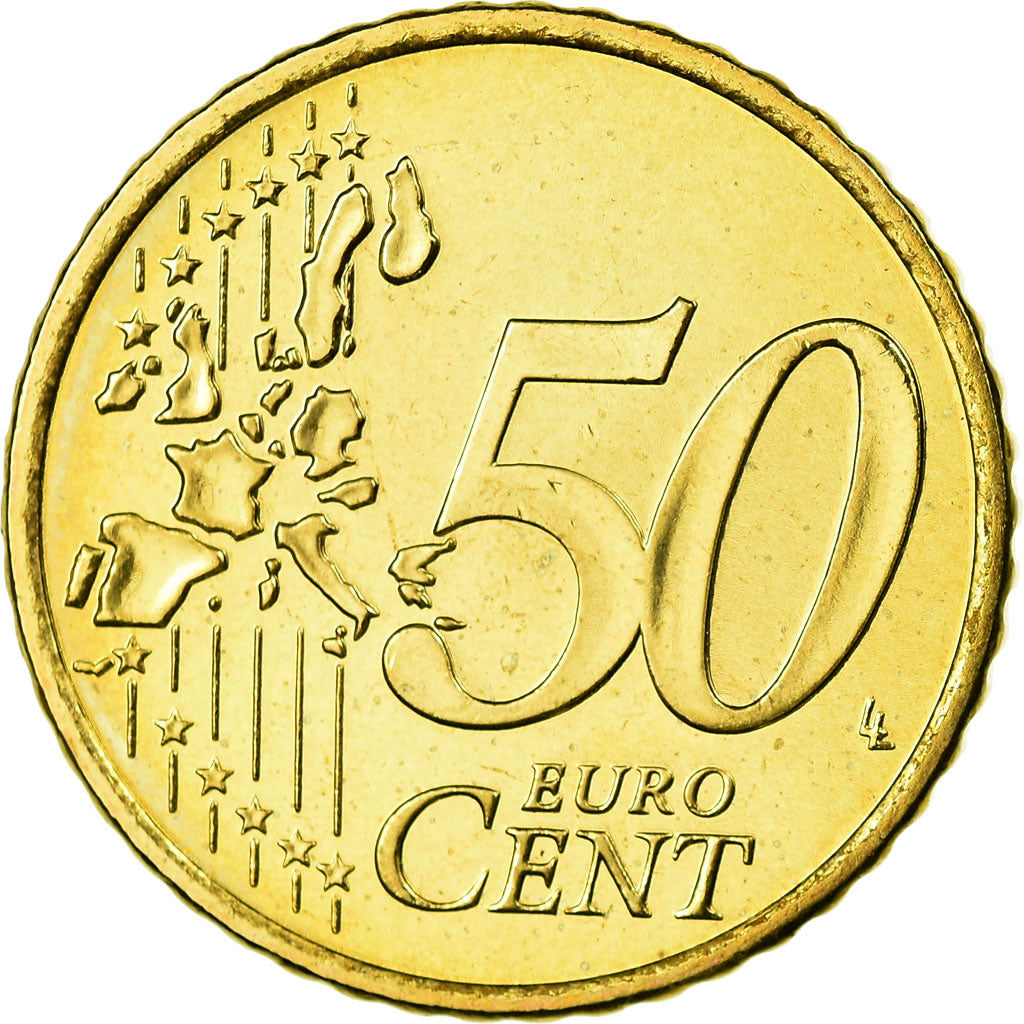 IRELAND REPUBLIC, 50 Euro Cent, 2006, STGL, Messing, KM:37