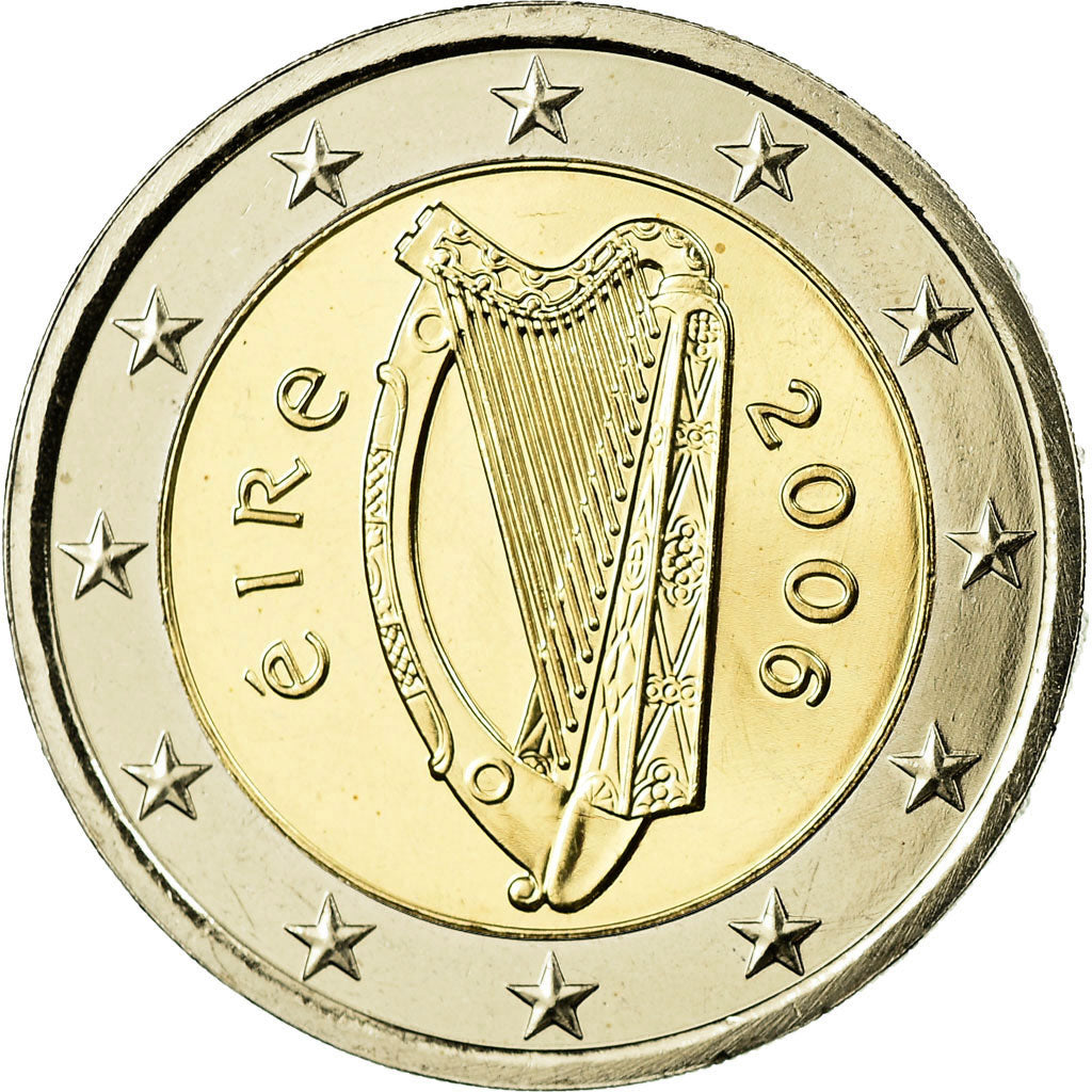 IRELAND REPUBLIC, 2 Euro, 2006, MS(65-70), Bi-Metallic, KM:39