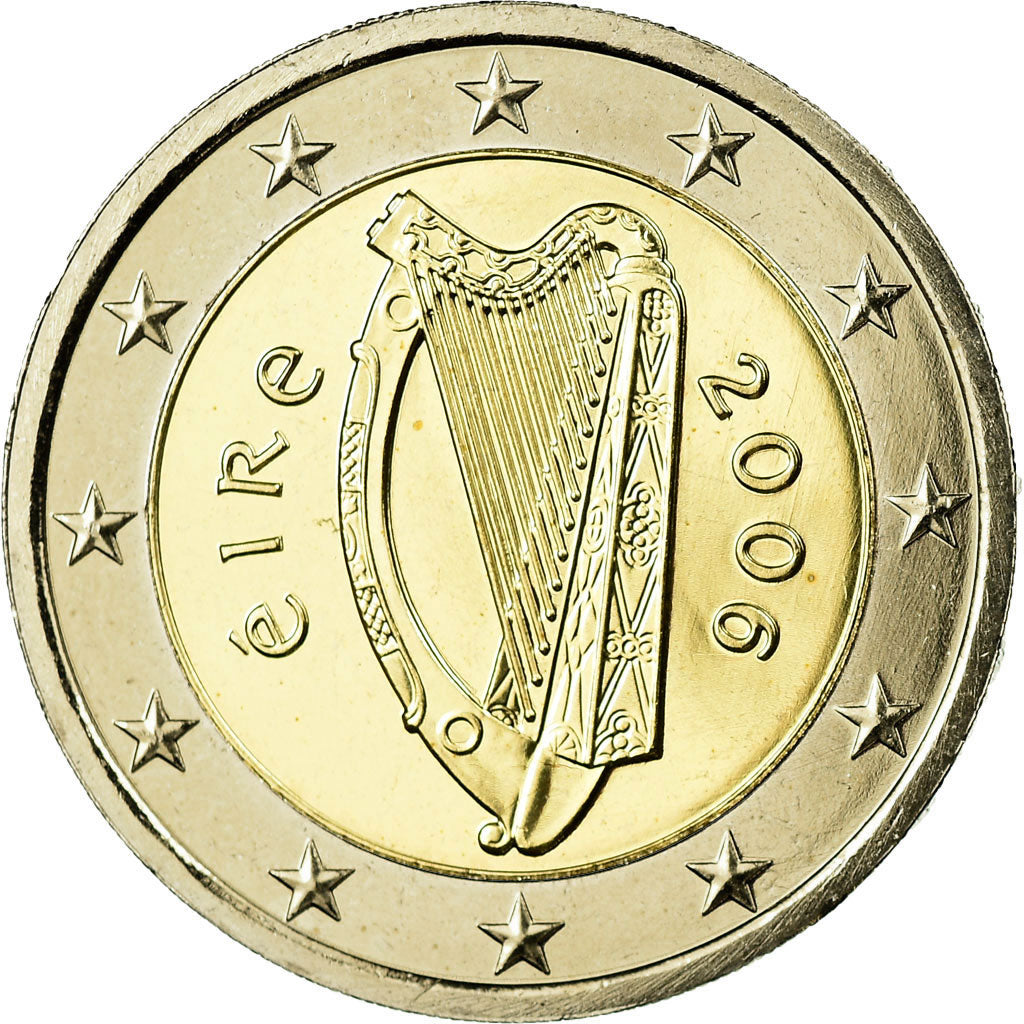 IRELAND REPUBLIC, 2 Euro, 2006, MS(65-70), Bi-Metallic, KM:39