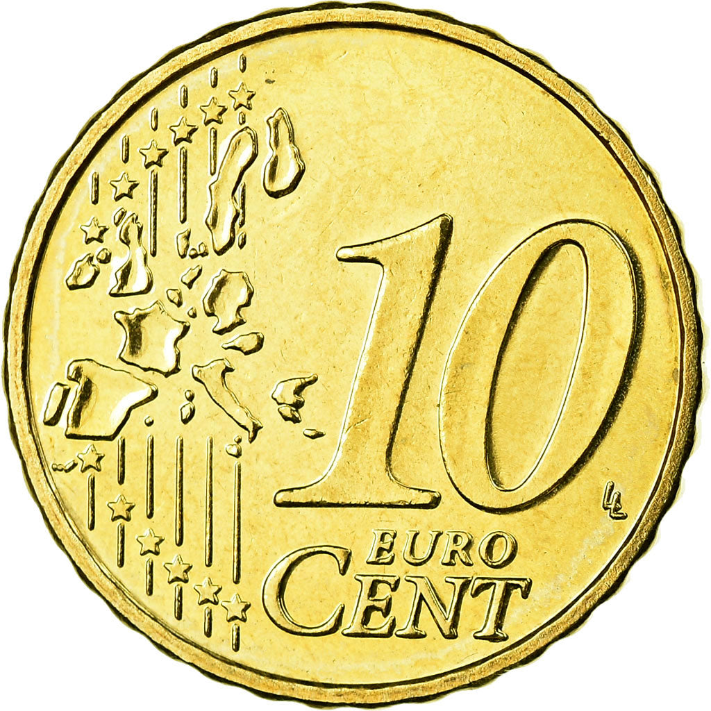 Belgium, 10 Euro Cent, 2006, MS(65-70), Brass, KM:227