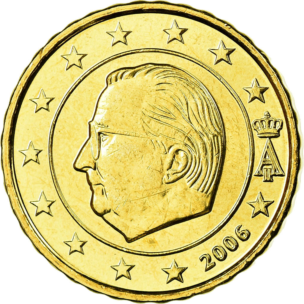 Belgium, 10 Euro Cent, 2006, MS(65-70), Brass, KM:227