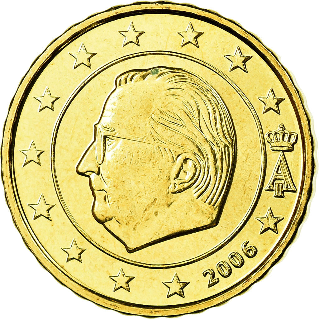 Belgium, 10 Euro Cent, 2006, MS(65-70), Brass, KM:227