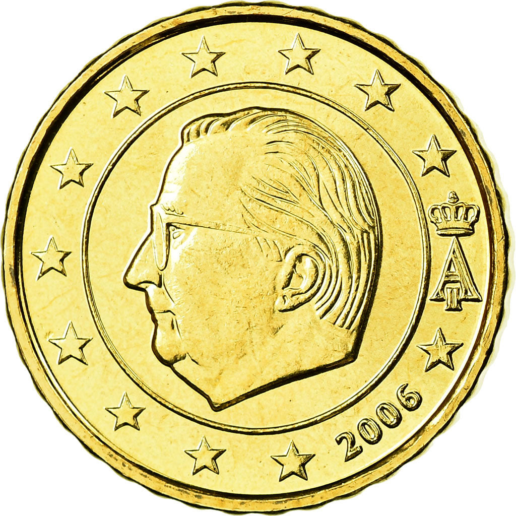 Belgium, 10 Euro Cent, 2006, MS(65-70), Brass, KM:227
