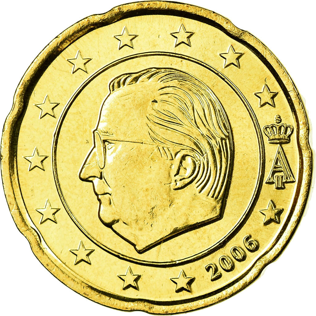 Belgio, 20 Euro Cent, 2006, FDC, Ottone, KM:228