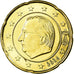 Belgium, 20 Euro Cent, 2004, MS(65-70), Brass, KM:228