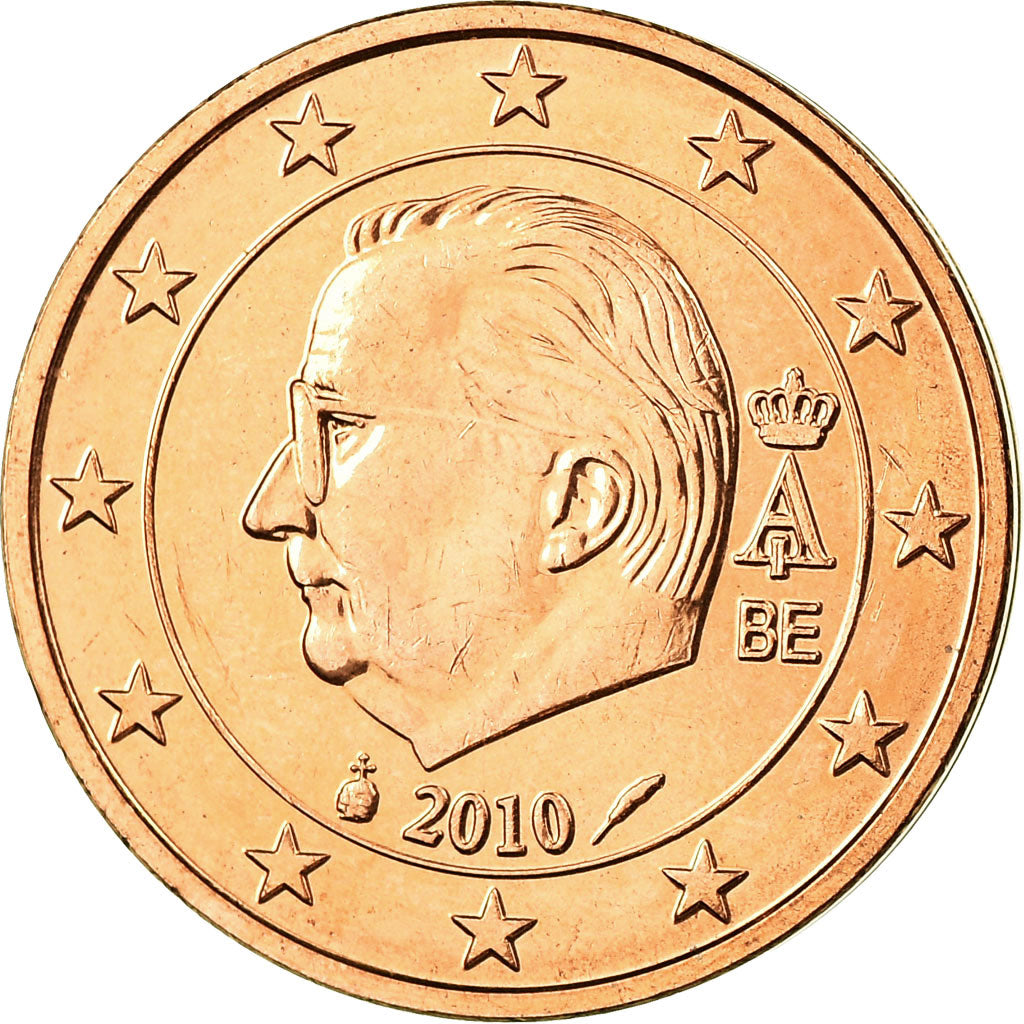 Belgique, 2 Euro Cent, 2010, FDC, Copper Plated Steel, KM:275
