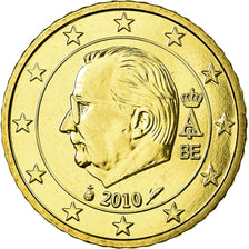 Belgium, 50 Euro Cent, 2010, MS(65-70), Brass, KM:279