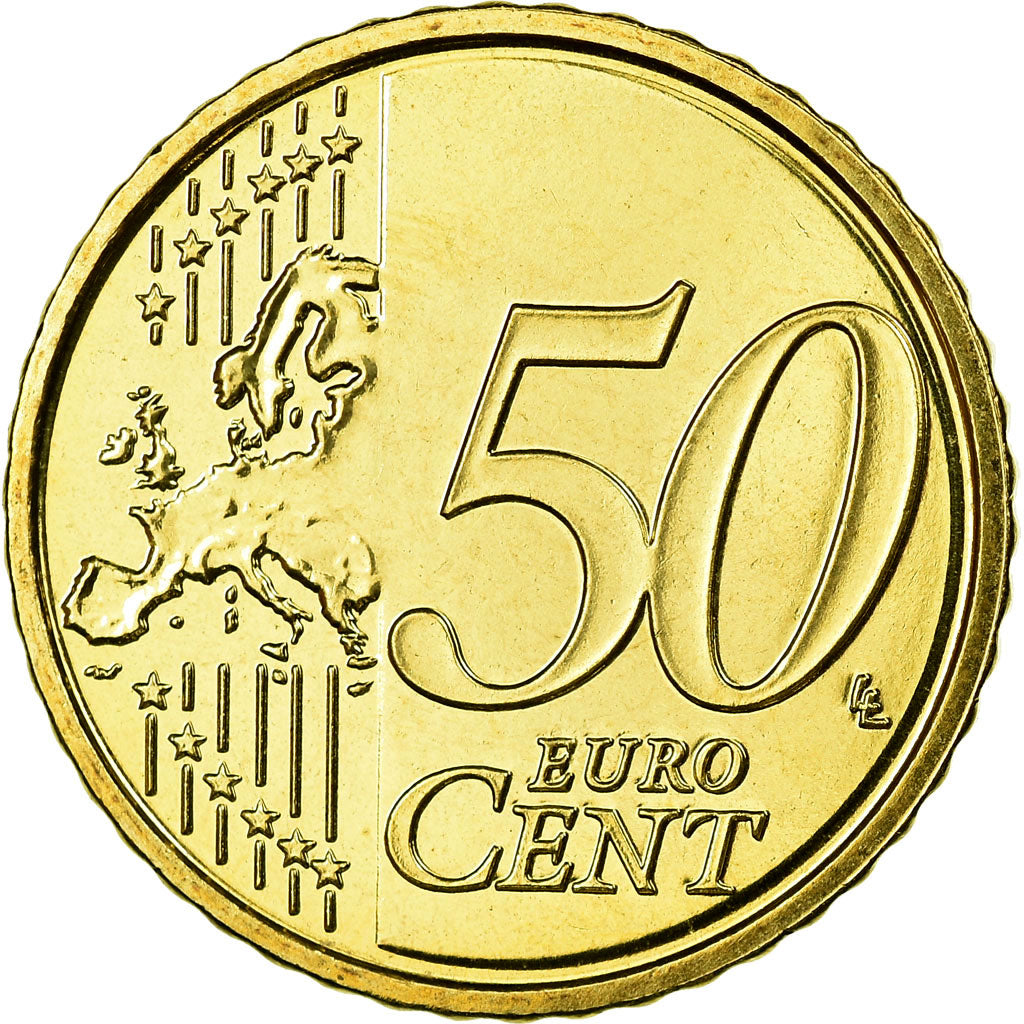 Belgium, 50 Euro Cent, 2010, MS(65-70), Brass, KM:279