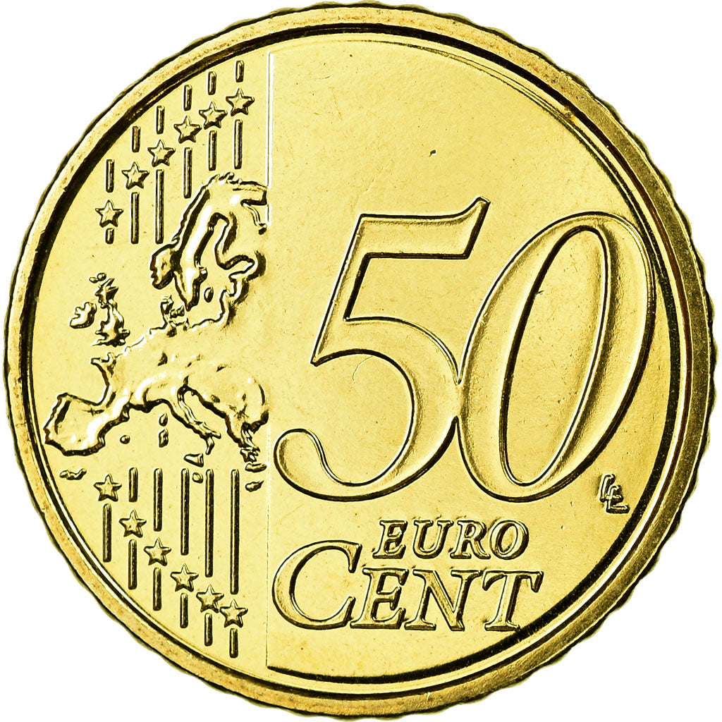 Belgium, 50 Euro Cent, 2010, MS(65-70), Brass, KM:279