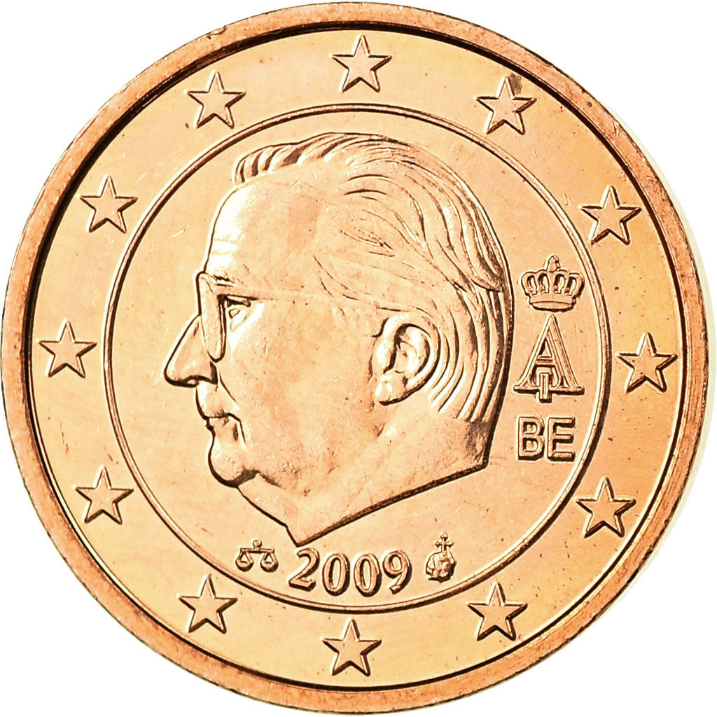 Belgium, Euro Cent, 2009, MS(65-70), Copper Plated Steel, KM:274