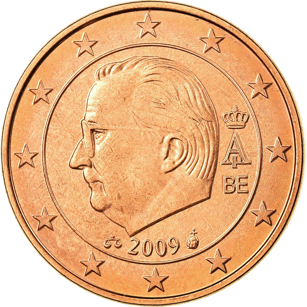 Belgium, 5 Euro Cent, 2009, MS(65-70), Copper Plated Steel, KM:276