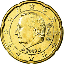 Belgio, 20 Euro Cent, 2009, FDC, Ottone, KM:278