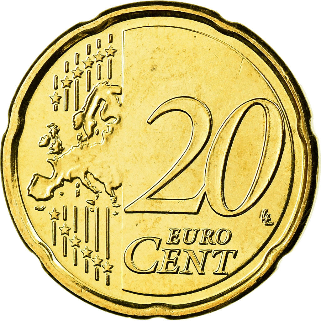 Belgio, 20 Euro Cent, 2009, FDC, Ottone, KM:278