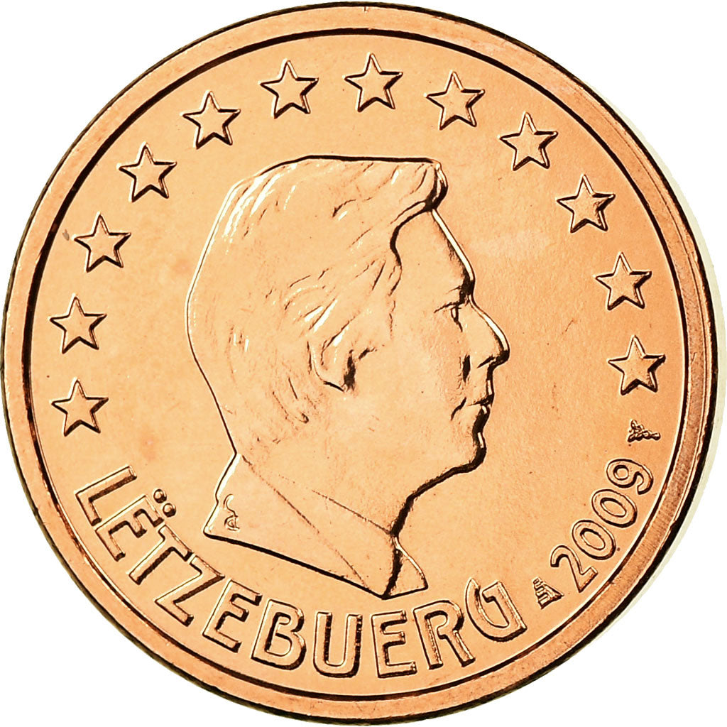 Luxemburgo, Euro Cent, 2009, FDC, Cobre chapado en acero, KM:75