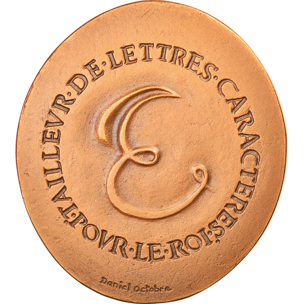 Frankrijk, Medaille, Claude Garamont, Tailleur de Lettres, Arts & Culture, 1981