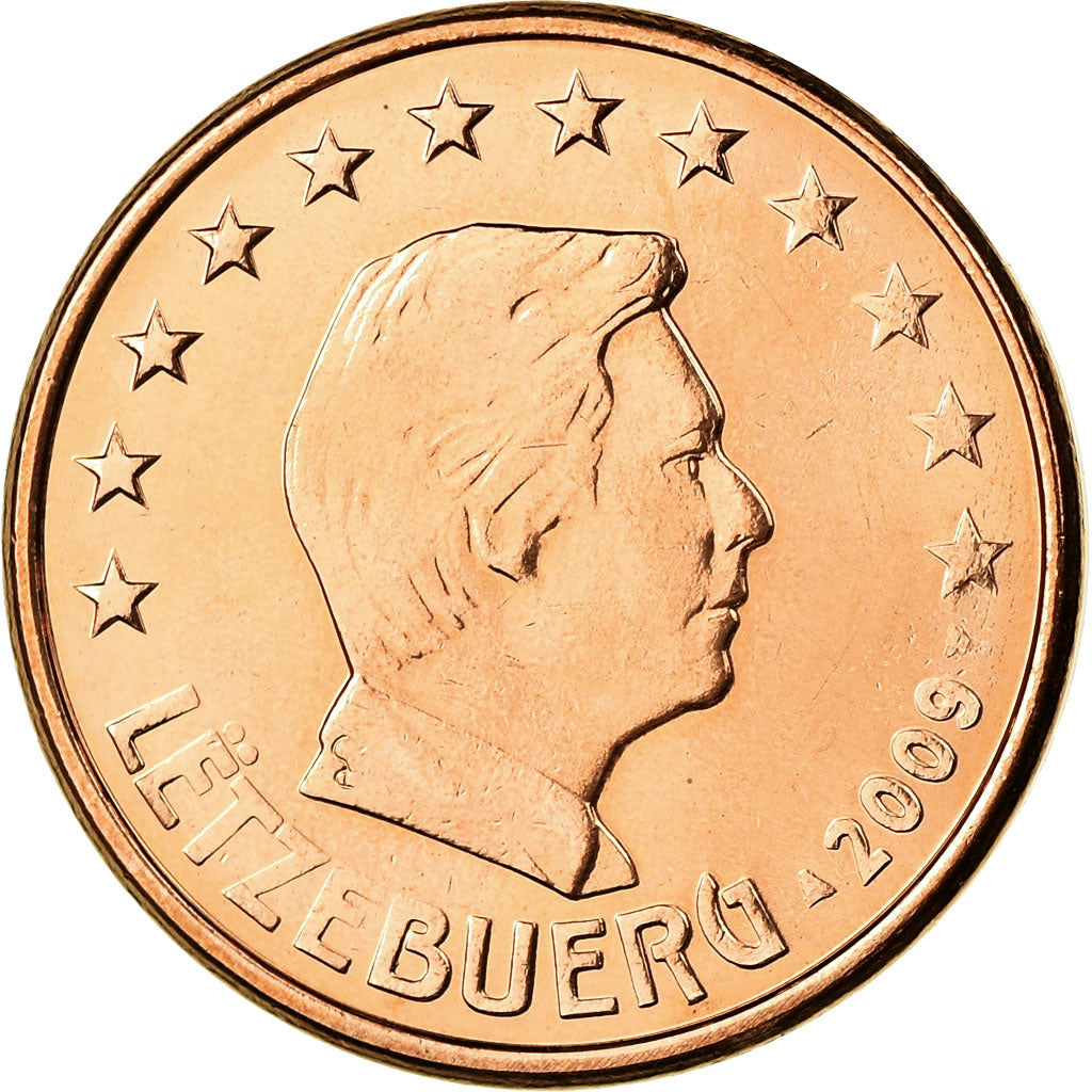 Luxemburgo, 5 Euro Cent, 2009, FDC, Cobre chapado en acero, KM:77