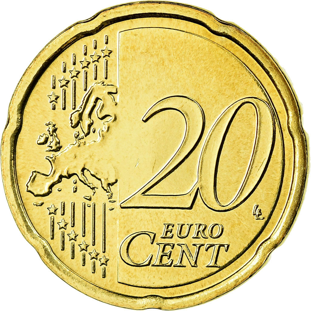 Luxemburg, 20 Euro Cent, 2009, STGL, Messing, KM:90