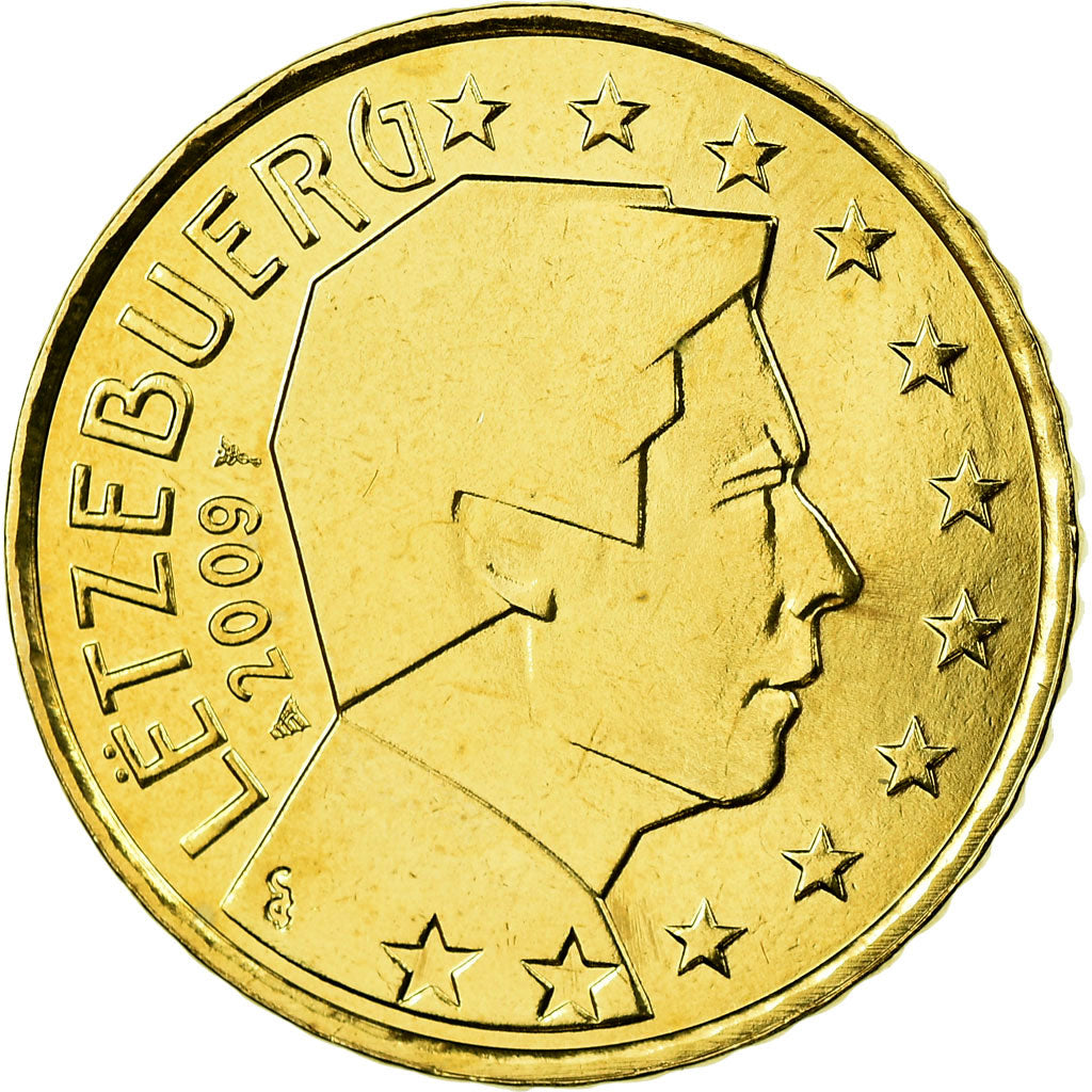 Luxemburg, 50 Euro Cent, 2009, STGL, Messing, KM:91