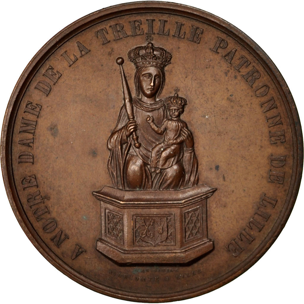 FRANCE, Religions & beliefs, French Third Republic, Medal, EF(40-45), Copper,...