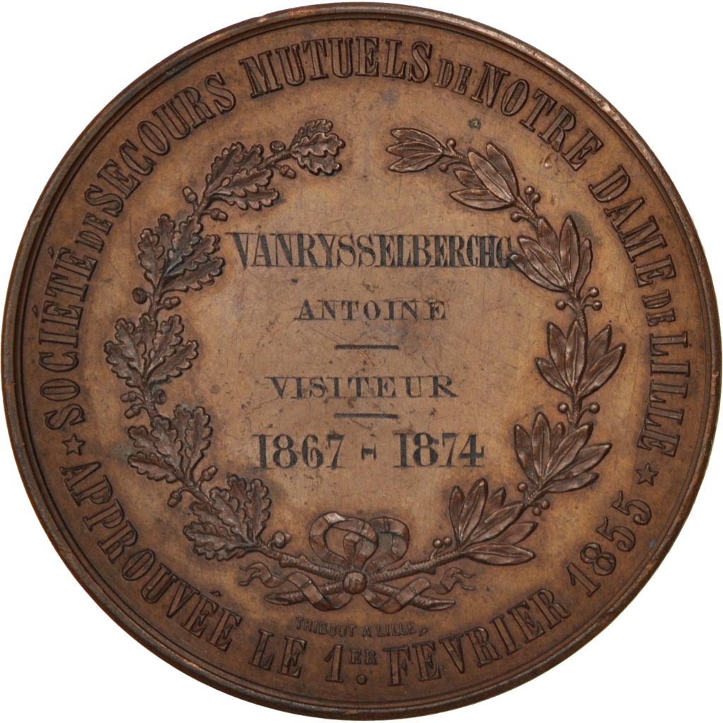 FRANCE, Religions & beliefs, French Third Republic, Medal, EF(40-45), Copper,...