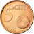 Luxembourg, 5 Euro Cent, 2006, MS(65-70), Copper Plated Steel, KM:77