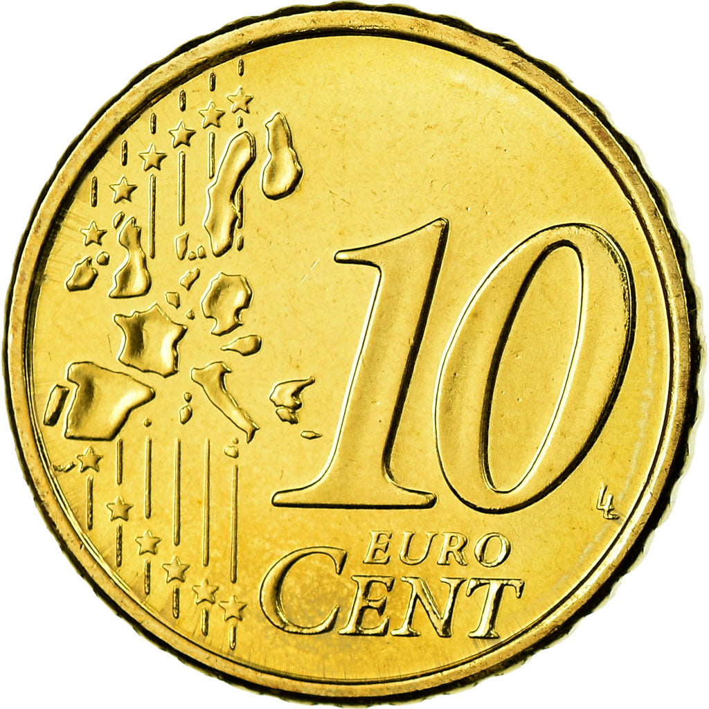 Luxemburg, 10 Euro Cent, 2006, STGL, Messing, KM:78
