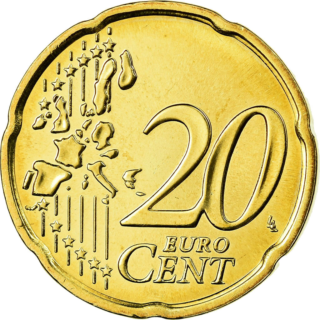 Luxemburgo, 20 Euro Cent, 2006, FDC, Latón, KM:79