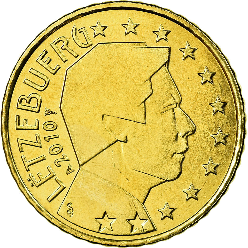 Luxemburg, 50 Euro Cent, 2010, STGL, Messing, KM:91