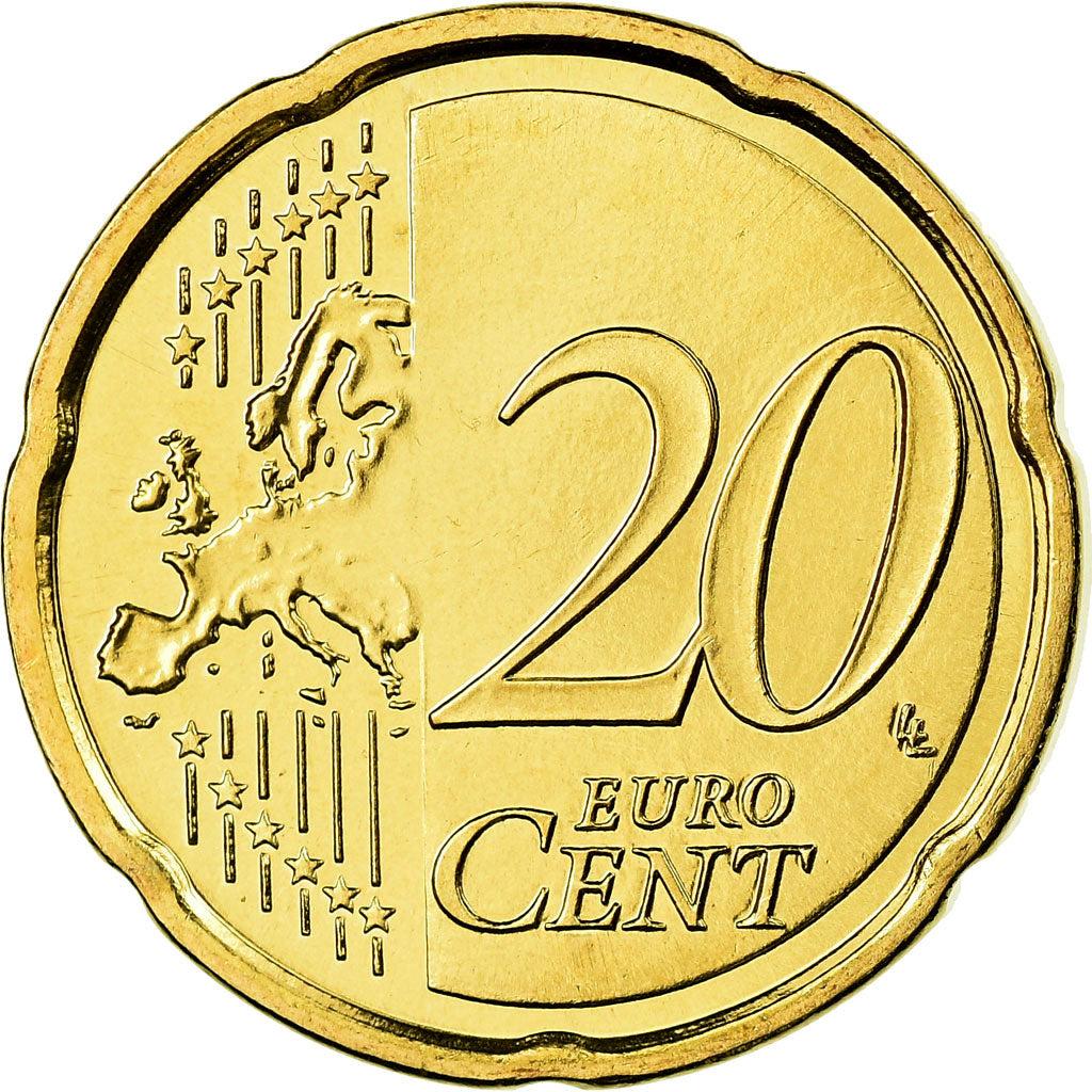 Finnland, 20 Euro Cent, 2009, UNZ, Messing, KM:127