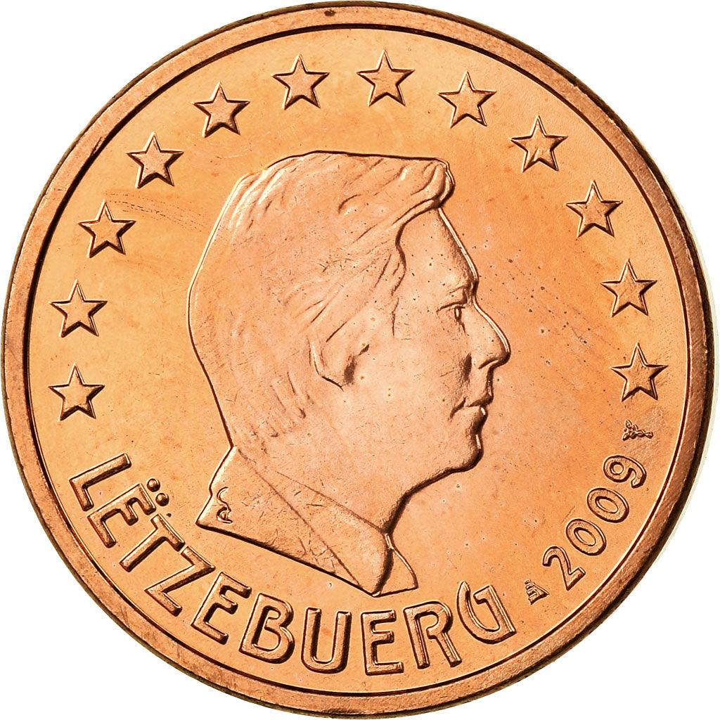 Luxemburg, 5 Euro Cent, 2009, SS, Copper Plated Steel, KM:77