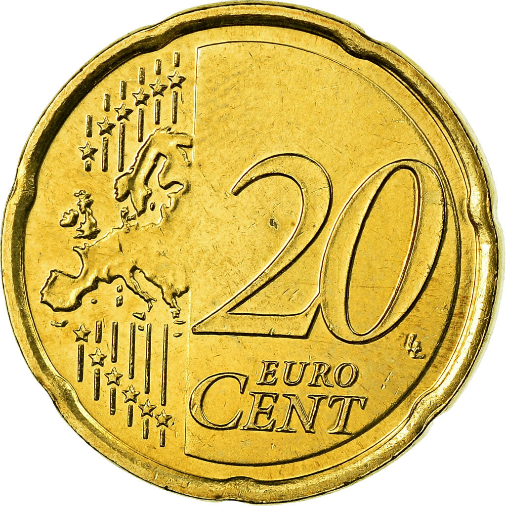 Luxemburg, 20 Euro Cent, 2009, SS, Messing, KM:90