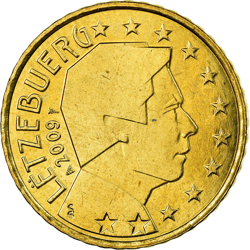 Luxemburg, 50 Euro Cent, 2009, VZ, Messing, KM:91