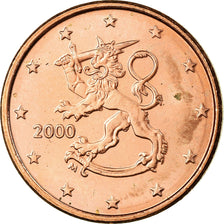 Finlande, 2 Euro Cent, 2000, SUP, Copper Plated Steel, KM:99