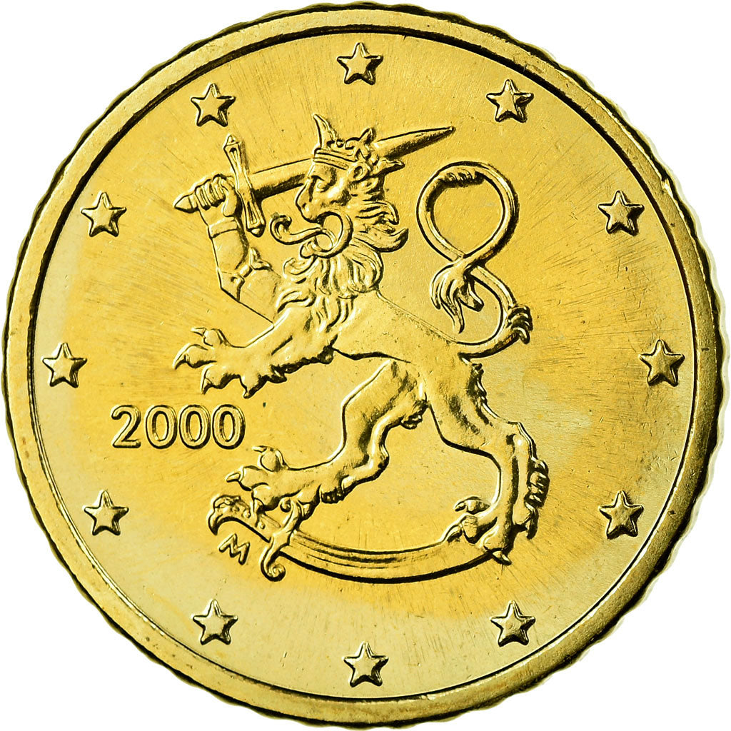 Finlande, 50 Euro Cent, 2000, SUP, Laiton, KM:103