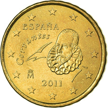 Spagna, 10 Euro Cent, 2011, SPL-, Ottone, KM:1147