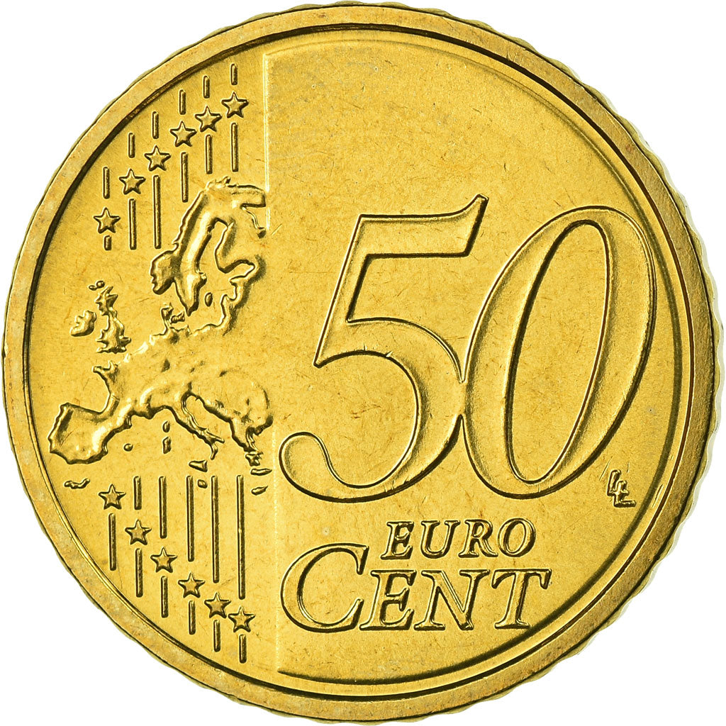 GERMANIA - REPUBBLICA FEDERALE, 50 Euro Cent, 2008, SPL, Ottone, KM:256