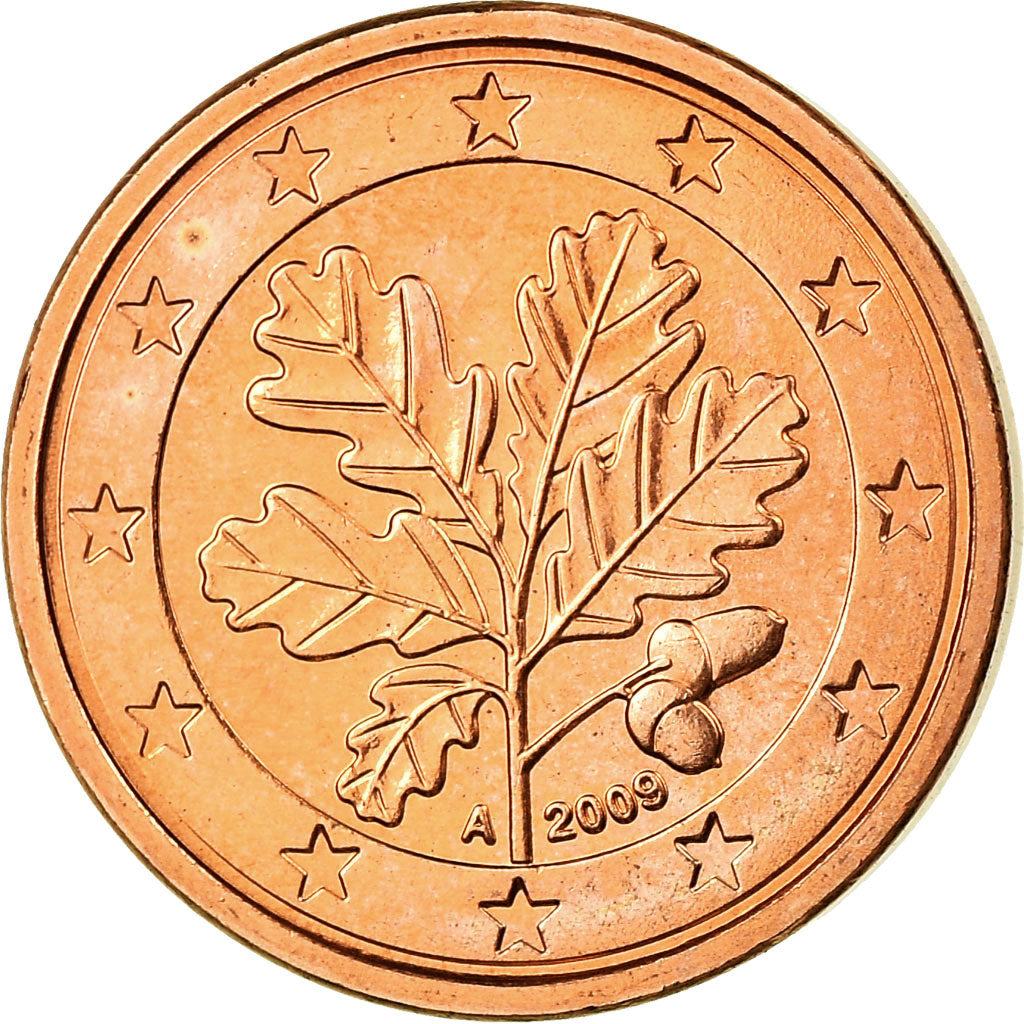 République fédérale allemande, Euro Cent, 2009, SPL, Copper Plated Steel