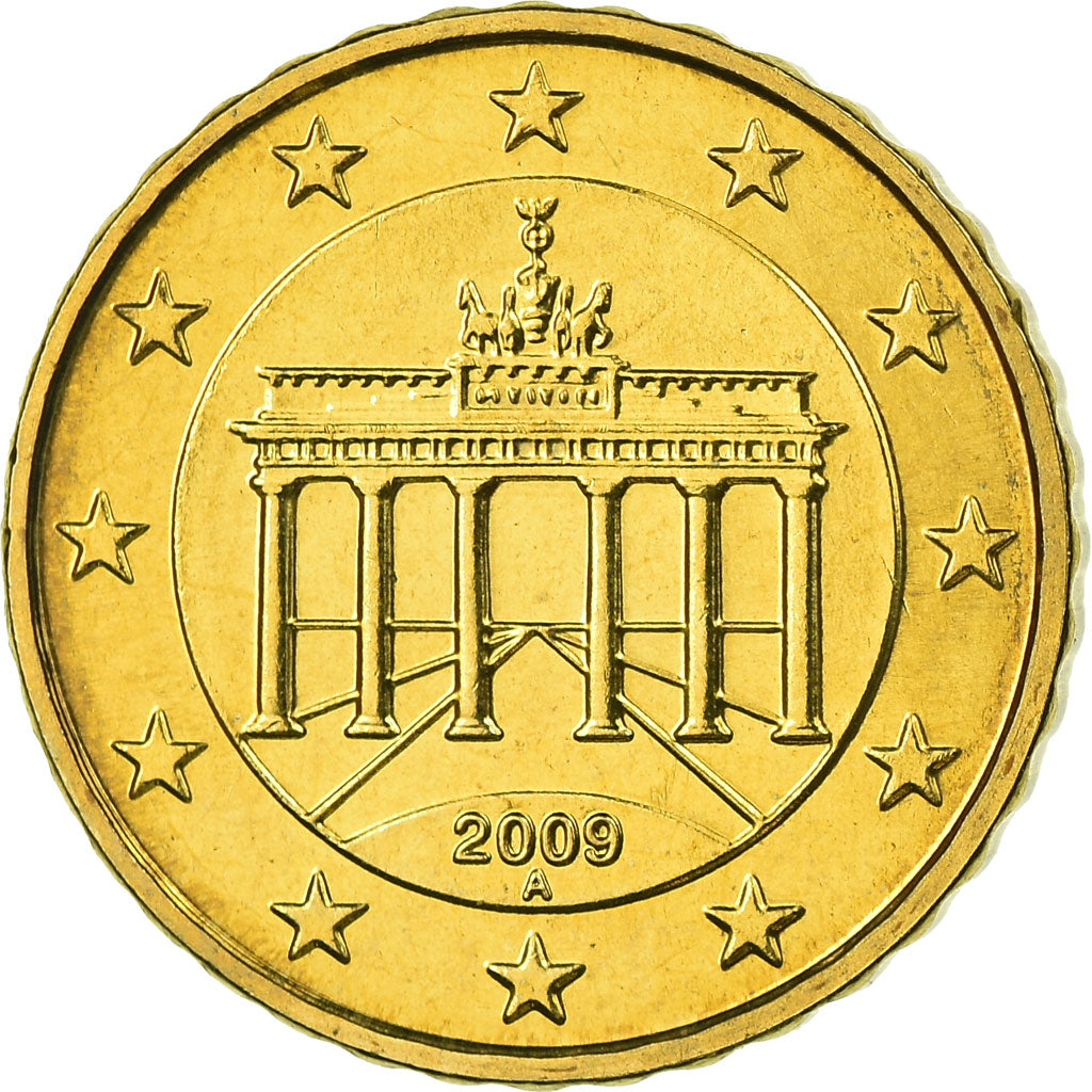 République fédérale allemande, 10 Euro Cent, 2009, SPL, Laiton, KM:254