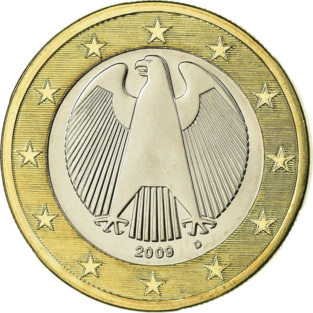 GERMANY - FEDERAL REPUBLIC, Euro, 2009, MS(65-70), Bi-Metallic, KM:257