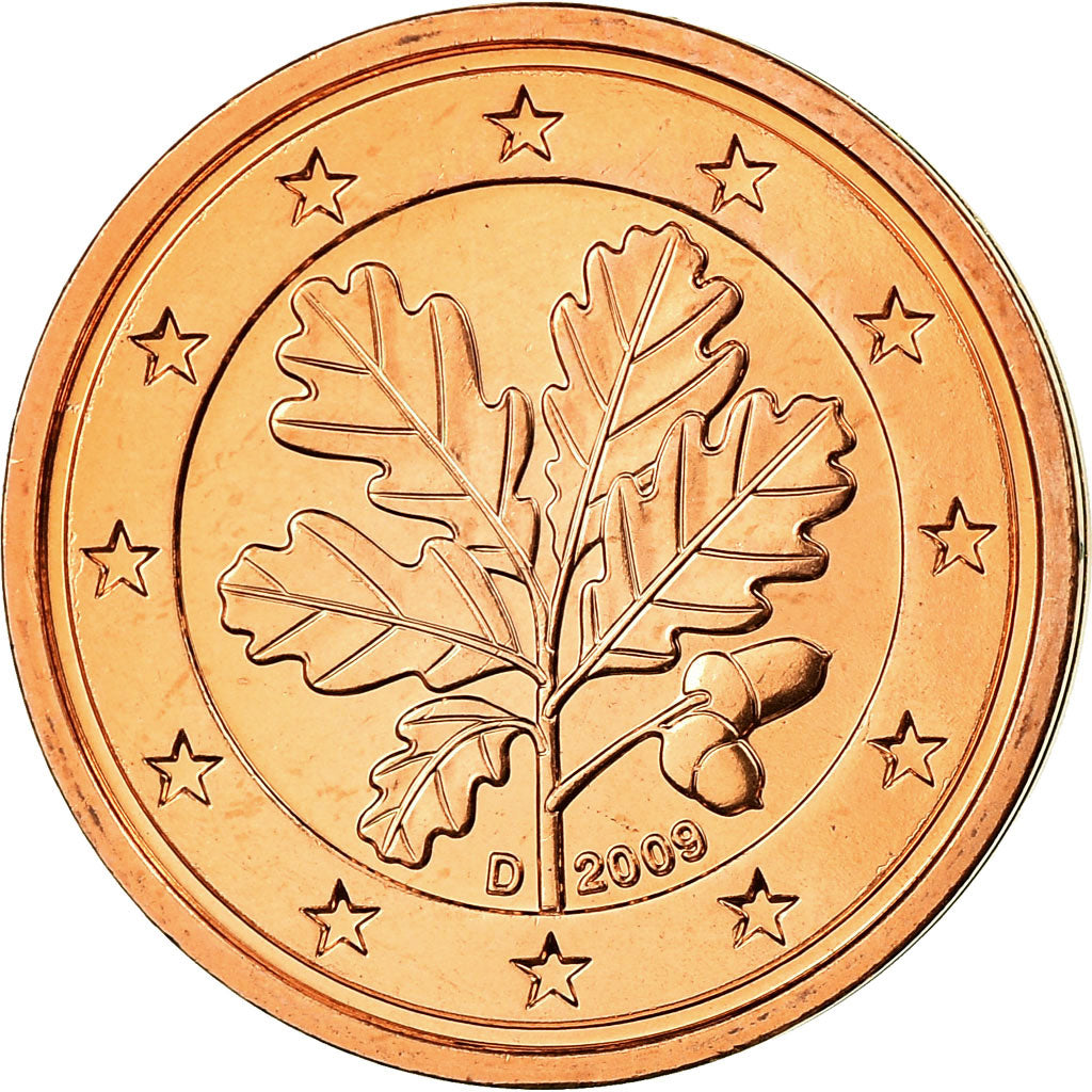 République fédérale allemande, 2 Euro Cent, 2009, FDC, Copper Plated Steel