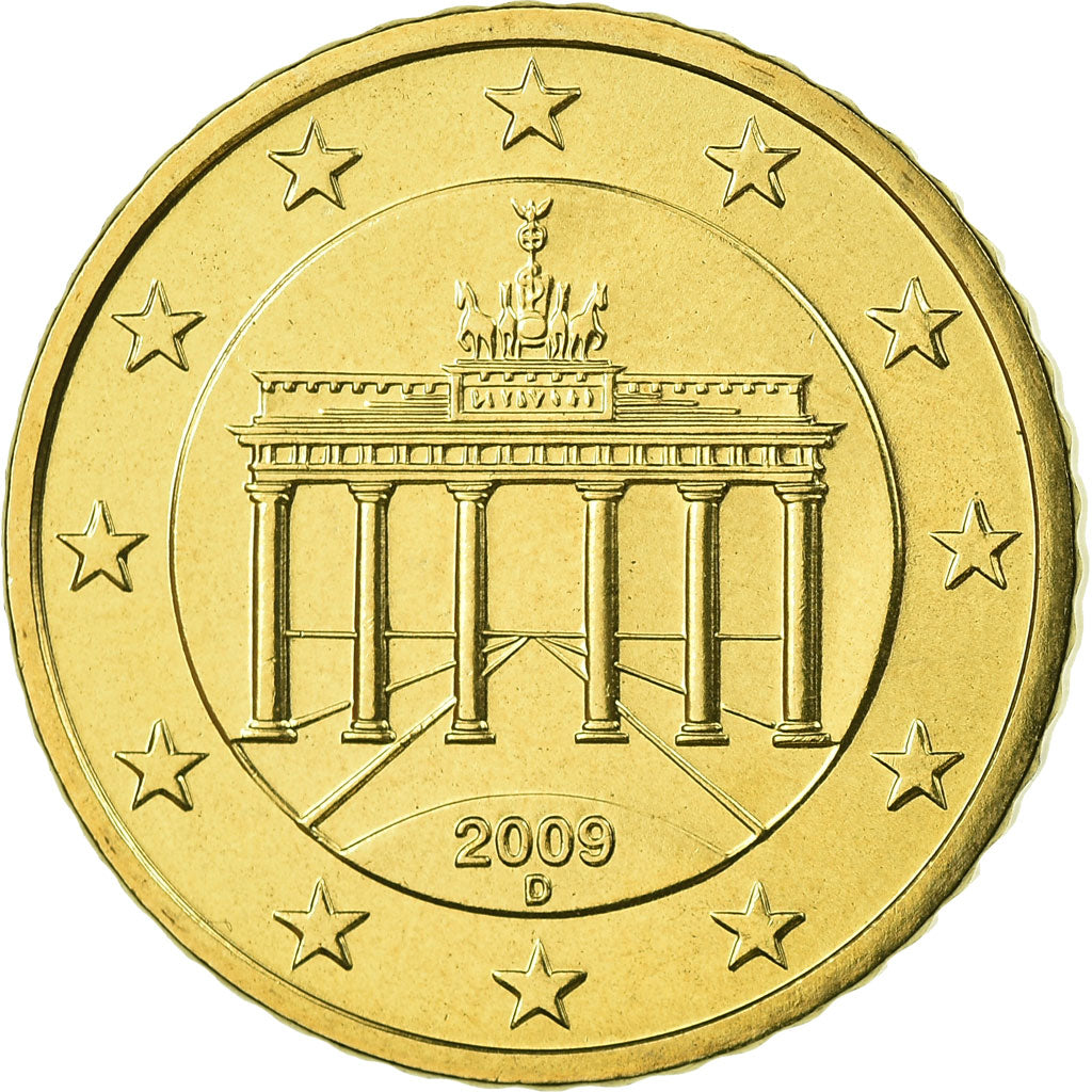 République fédérale allemande, 50 Euro Cent, 2009, FDC, Laiton, KM:256